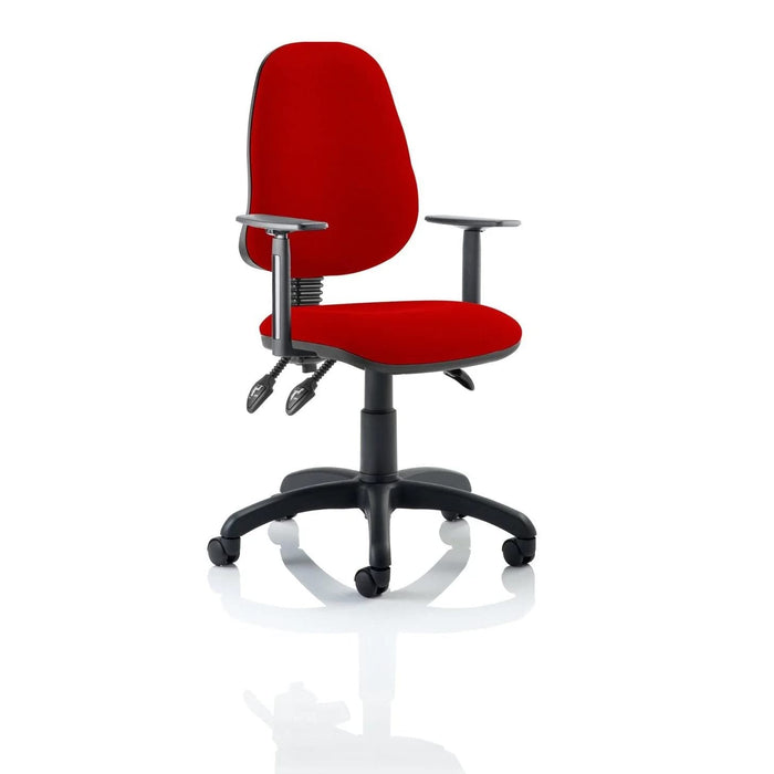 Dynamic Tilt & Lock Task Operator Chair Height Adjustable Arms Eclipse Plus III Bergamot Cherry Seat High Back