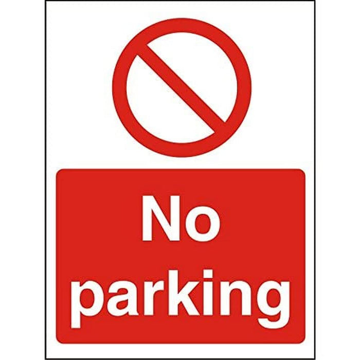 Prohibition Sign No Parking Plastic 40 x 30 cm