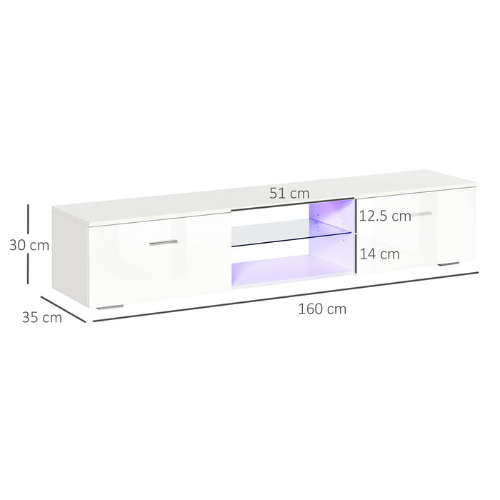 Homcom TV Stand White 350 x 300 mm