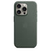 Apple - Back cover for mobile phone - MagSafe compatibility - microtwill, FineWoven - evergreen - for iPhone 15 Pro