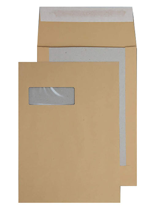 Purely Packaging Vita C4 Board Back Envelopes 229 x 324 mm 120 gsm Manilla Pack of 125