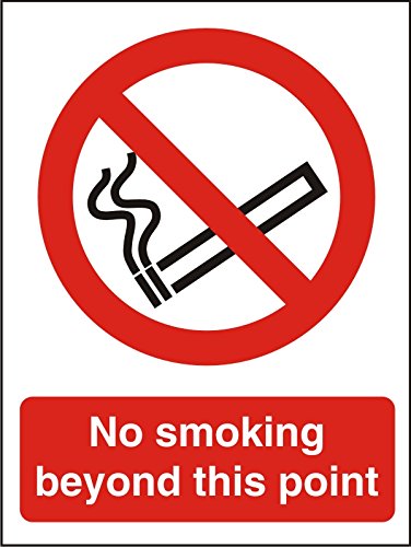 Prohibition Sign No Smoking Vinyl 14.8 x 21 cm