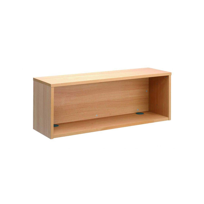 Dams International Rectangular Modular Straight Top Unit with Beech Coloured Melamine Top Denver 1200 x 350 x 430mm