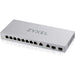 Zyxel XGS1210-12 - Switch - Managed - 8 x 10/100/1000 + 2 x 100/1000/2.5G + 2 x 1 Gigabit / 10 Gigabit SFP+ (uplink) - desktop, wall-mountable