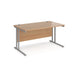 Premier Desk Beech Cantilever Frame 725H x 800D x 1400W mm