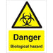 Warning Sign Biological Hazard Plastic 40 x 30 cm