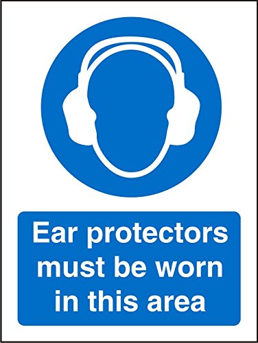 Mandatory Sign Ear Protectors in this Area Vinyl 30 x 20 cm