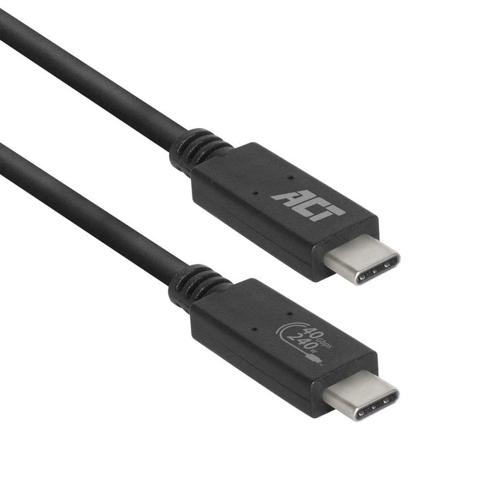 ACT USB-C Cable AC7451 Black 0.8 m