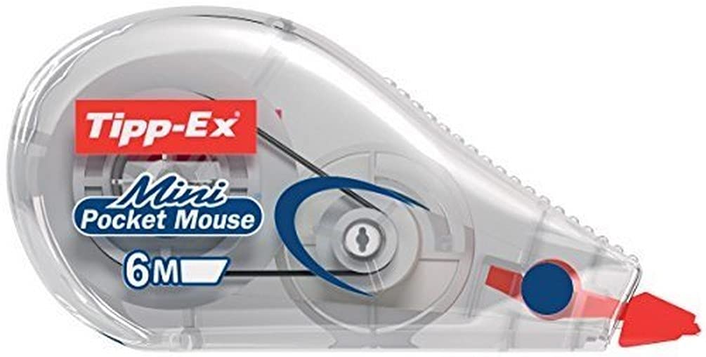 Tipp-Ex Correction Mouse Mini Pocket Transparent, White 5 mm x 6 m