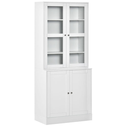 HOMCOM Bookcase White 760 x 400 x 1,785 mm