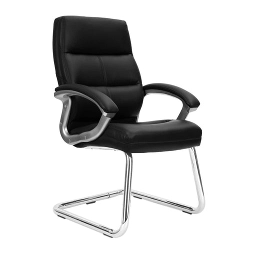 Nautilus Designs Cantilever Chair Bcp/T401/Bk Non Height Adjustable Black Chrome