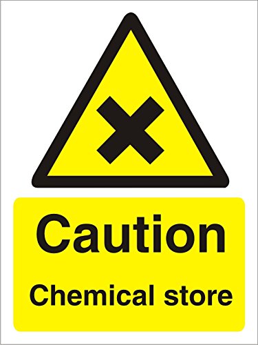 Warning Sign Chemical Store Vinyl 40 x 30 cm