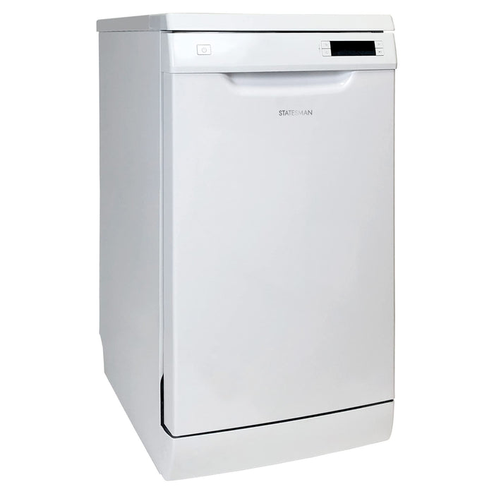 Statesman Slimline FD10PW Dishwasher 6 Wash program Metal White