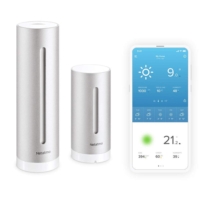 Netatmo Weather Station Silver 186 x 75 x 186 mm