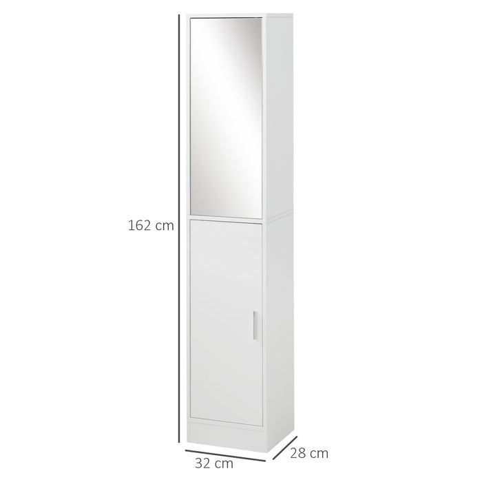 kleankin Cabinet Particle Board White 32 x 28 x 162 cm