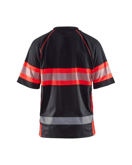 BLÅKLÄDER Polo Shirt 33381051 PL (Polyester) Black, Red Size L