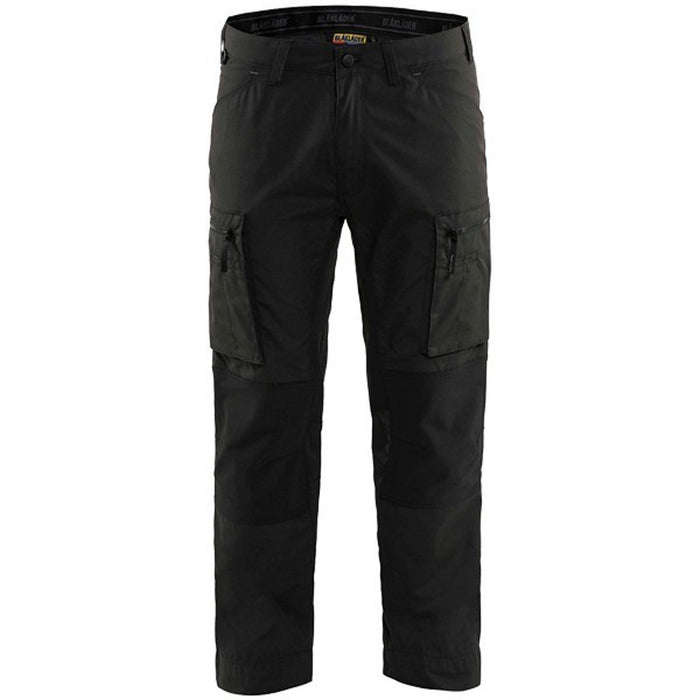 BLÅKLÄDER Trousers 14591845 Cotton, PL (Polyester) Stone, Black Size 33R