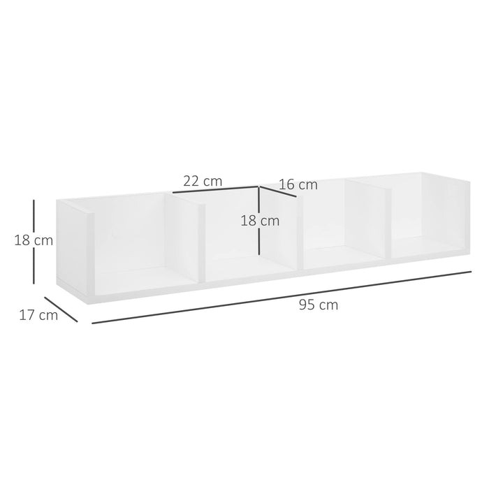 HOMCOM Storage Unit White 177 x 165 mm