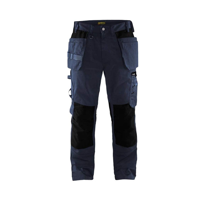 BLÅKLÄDER Trousers 15551860 Cotton, PL (Polyester) Dark Navy, Black Size 42R