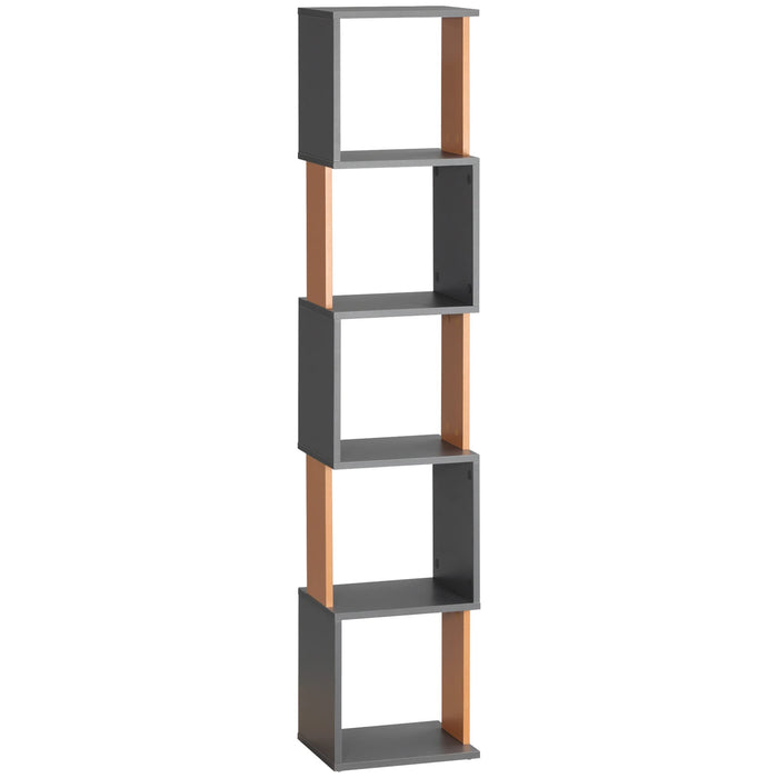 HOMCOM Bookcase 836-538CG Dark Grey 330 x 280 x 1,610 mm