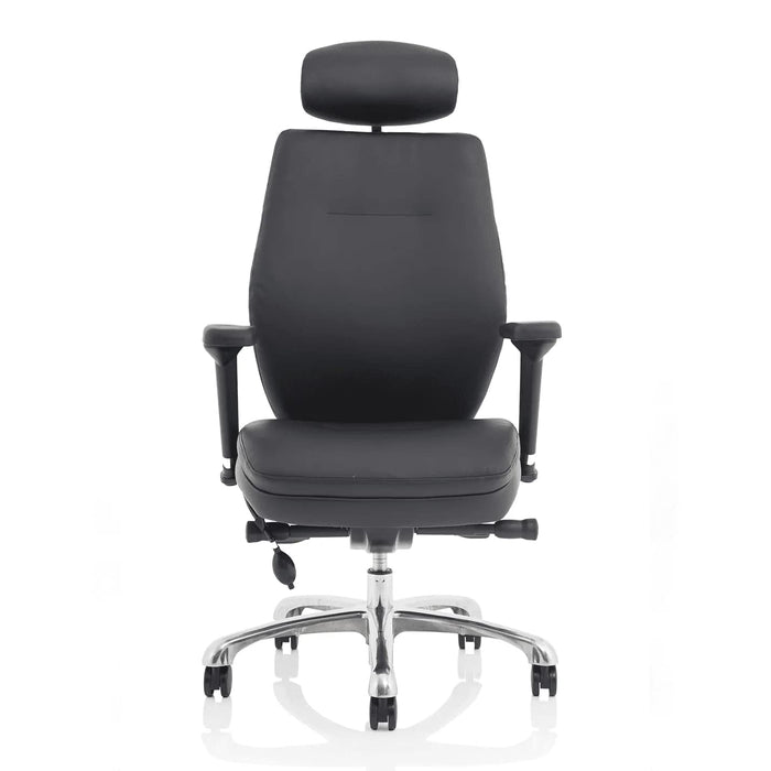 Dynamic Ergonomic Chair Domino PO000065 Leather Black Synchro Tilt