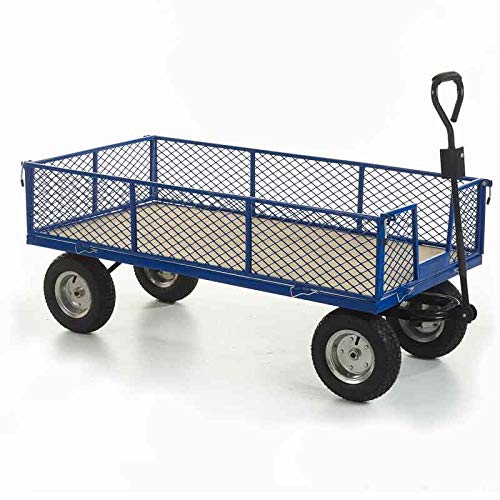 GPC Industrial General Purpose Truck, Plywood Base/Mesh Sides, REACH Compliant Wheels, 500kg Capacity