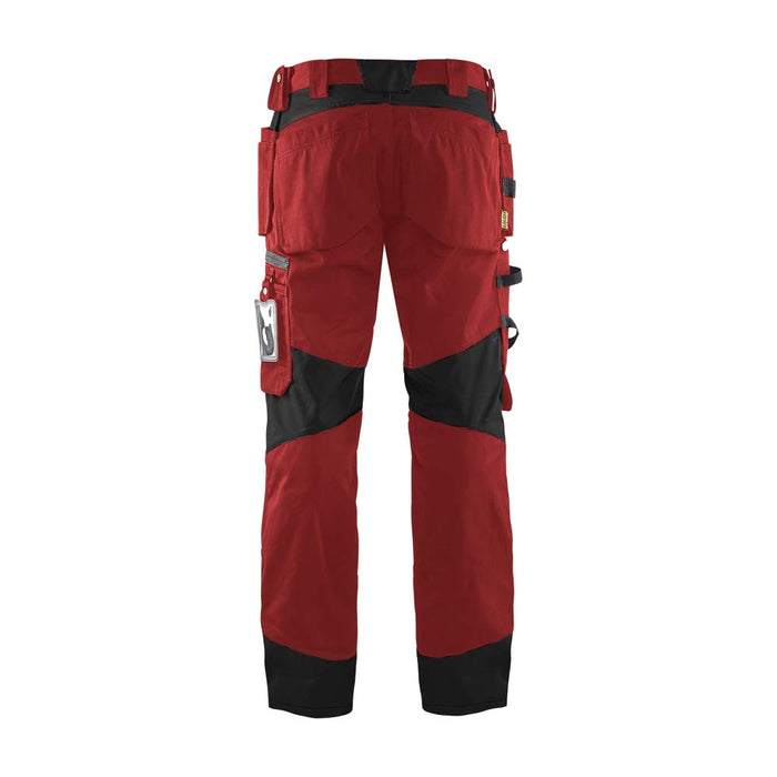 BLÅKLÄDER Trousers 15551860 Cotton, PL (Polyester) Red, Black Size 47S