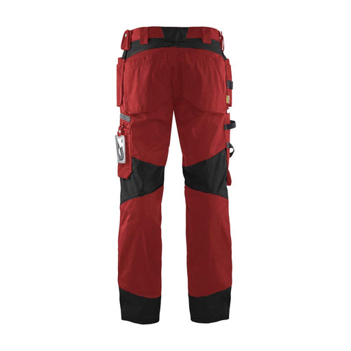 BLÅKLÄDER Trousers 15551860 Cotton, PL (Polyester) Red, Black Size 36S