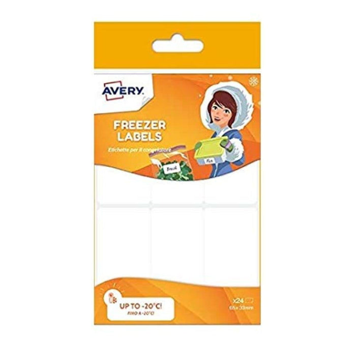 Avery CONG24.UK Freezer Labels A6 White 33 x 63.5 mm Pack of 24