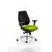 Dynamic Synchro Tilt Posture Chair Multi-Functional Arms Chiro Plus Black Back, Bergamot Cherry Seat High Back