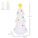 HOMCOM Christmas Tree Inflatable White 100 x 245 cm