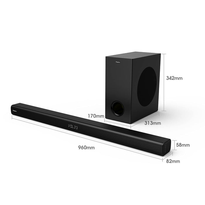 Hisense HS218 108W 2.1 Channel All-In-One Soundbar with Sub