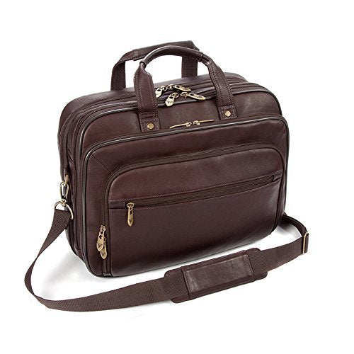 Falcon Laptop Bag FI6704 15.6 Inch Leather Brown 41.5 x 15 x 31 cm