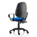 Dynamic Permanent Contact Backrest Task Operator Chair Without Arms Eclipse I Black Back, Tansy purple Seat High Back