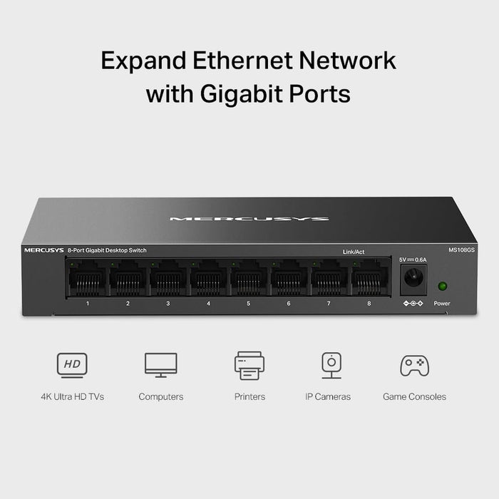 TP-Link 8 Port Gigabit Desktop Network Switch