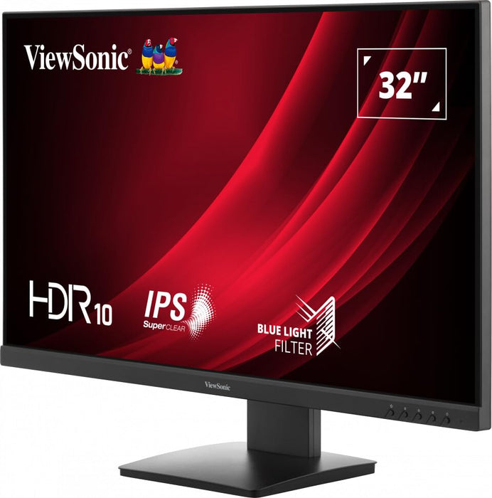 ViewSonic VG3209-4K - LED monitor - 32" (31.5" viewable) - 3840 x 2160 4K @ 60 Hz - IPS - 350 cd/m² - 1000:1 - HDR10 - 5 ms - HDMI, DisplayPort - speakers