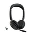 Jabra Evolve2 65 Flex MS Stereo - Headset - on-ear - Bluetooth - wireless - active noise cancelling - USB-A - black - Certified for Microsoft Teams