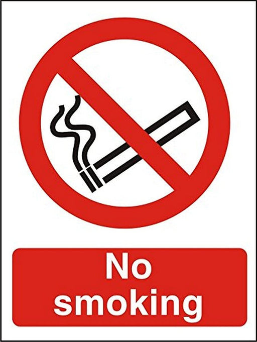 Prohibition Sign No Smoking Self Adhesive Vinyl 21 x 29.7 cm