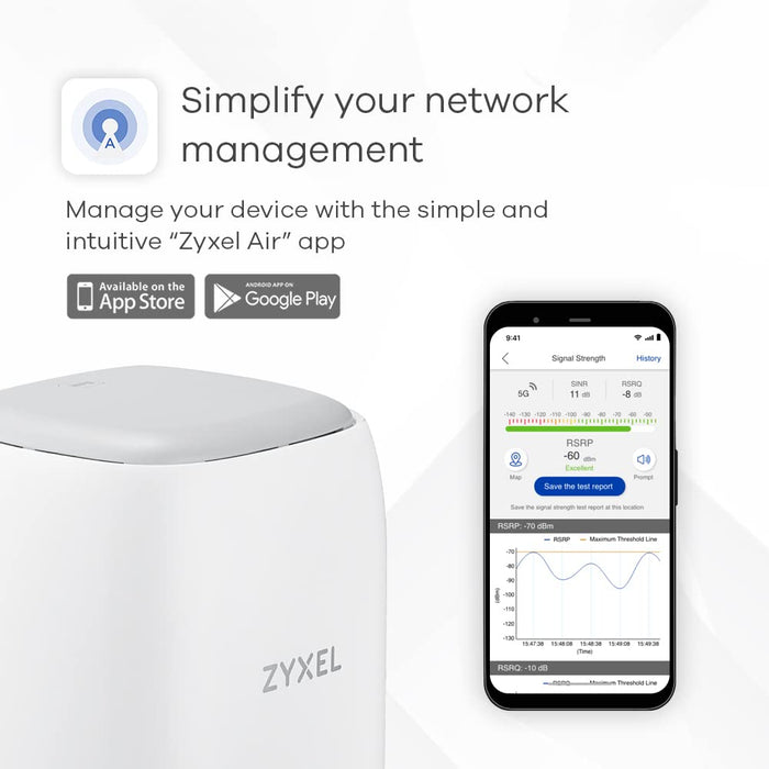 Zyxel LTE5398-M904 - Wireless router - WWAN - GigE - Wi-Fi 5, Wi-Fi 6 - Dual Band - 3G, 4G