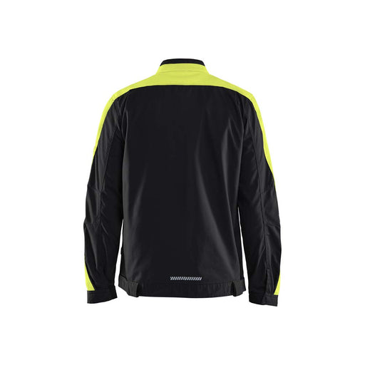 BLÅKLÄDER Jacket 44441832 Cotton, Elastolefin, PL (Polyester) Black, Yellow Size 4XL