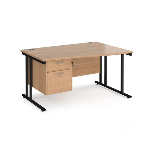 Dams International Wave Desk MC16WRP2WHW 1,600 x 725 x 800 - 990 mm