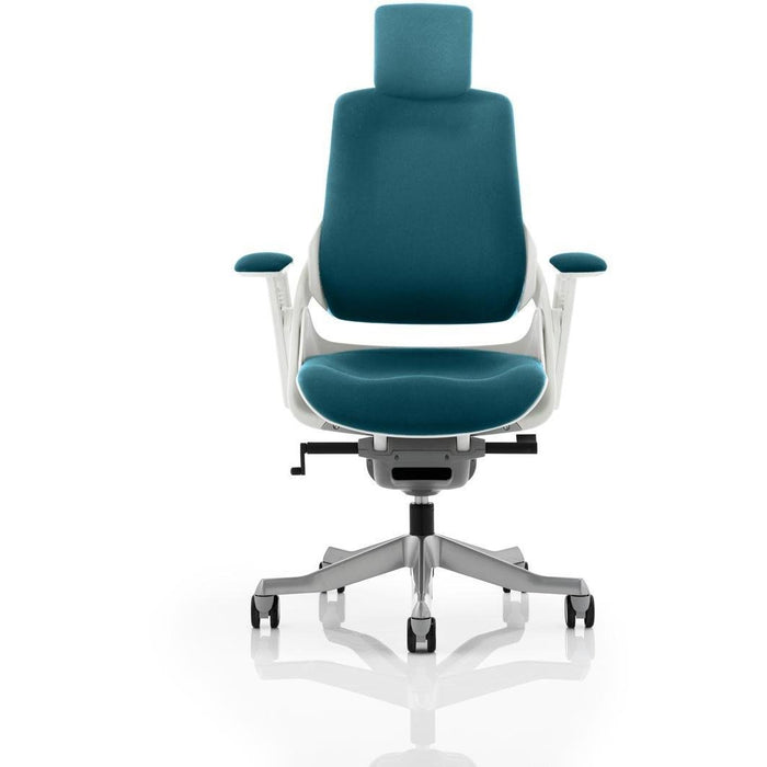 Dynamic Synchro Tilt Task Operator Chair Height Adjustable Arms Flex Maringa Teal Seat Without Headrest High Back