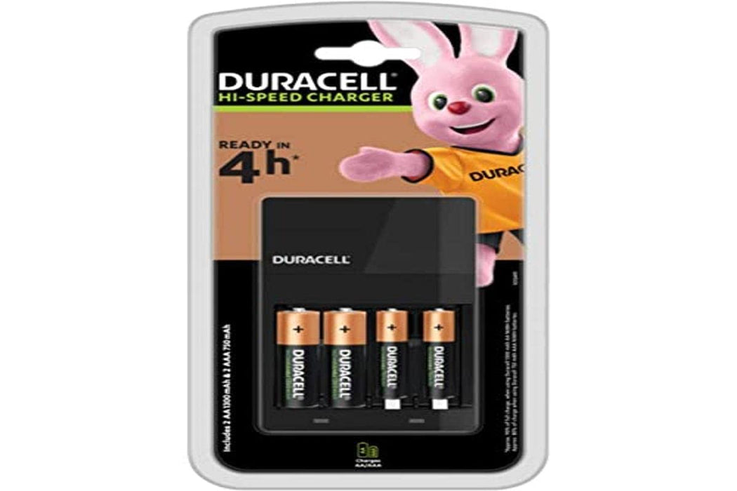 DURACELL Hi Speed value Battery Charger for AA/AAA 2 x AA and 2 AAA Batteries