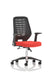 Dynamic Tilt & Lock Task Operator Chair Folding Arms Relay Black Back, Bergamot Cherry Seat With Headrest Medium Back