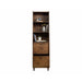 Hampstead Park Narrow Bookcase W500 x D396 x H1788mm Walnut  - 5420283