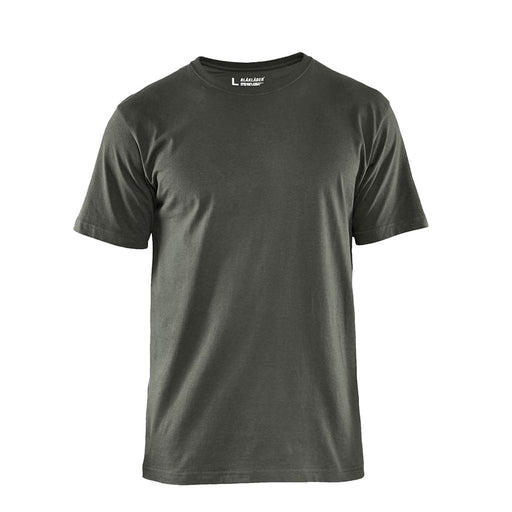 BLÅKLÄDER T-shirt 35251042 Cotton Dark Olive Green Size S