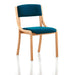 Dynamic Visitor Chair Madrid Seat Maringa Teal Without Arms Fabric