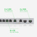 Zyxel XGS1210-12 - Switch - Managed - 8 x 10/100/1000 + 2 x 100/1000/2.5G + 2 x 1 Gigabit / 10 Gigabit SFP+ (uplink) - desktop, wall-mountable