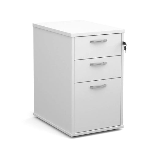 Dams International Pedestal with 3 Lockable Drawers MFC 426 x 600 x 725mm White