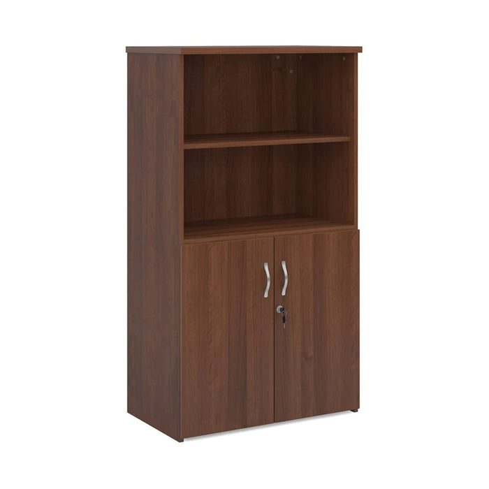 Dams International Combination Unit with Lockable Door and 3 Shelves Universal 800 x 470 x 1440 mm Walnut